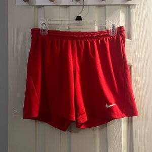 Nike Women's Red Athletic Shorts